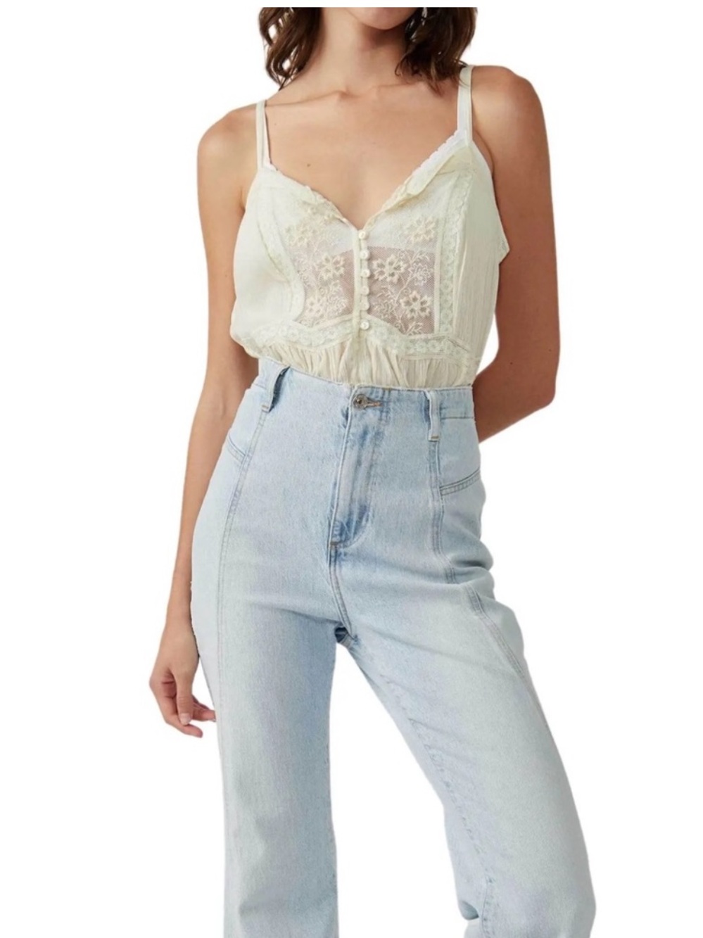 FREE PEOPLE STILL THE ONE BODYSUIT TOP
